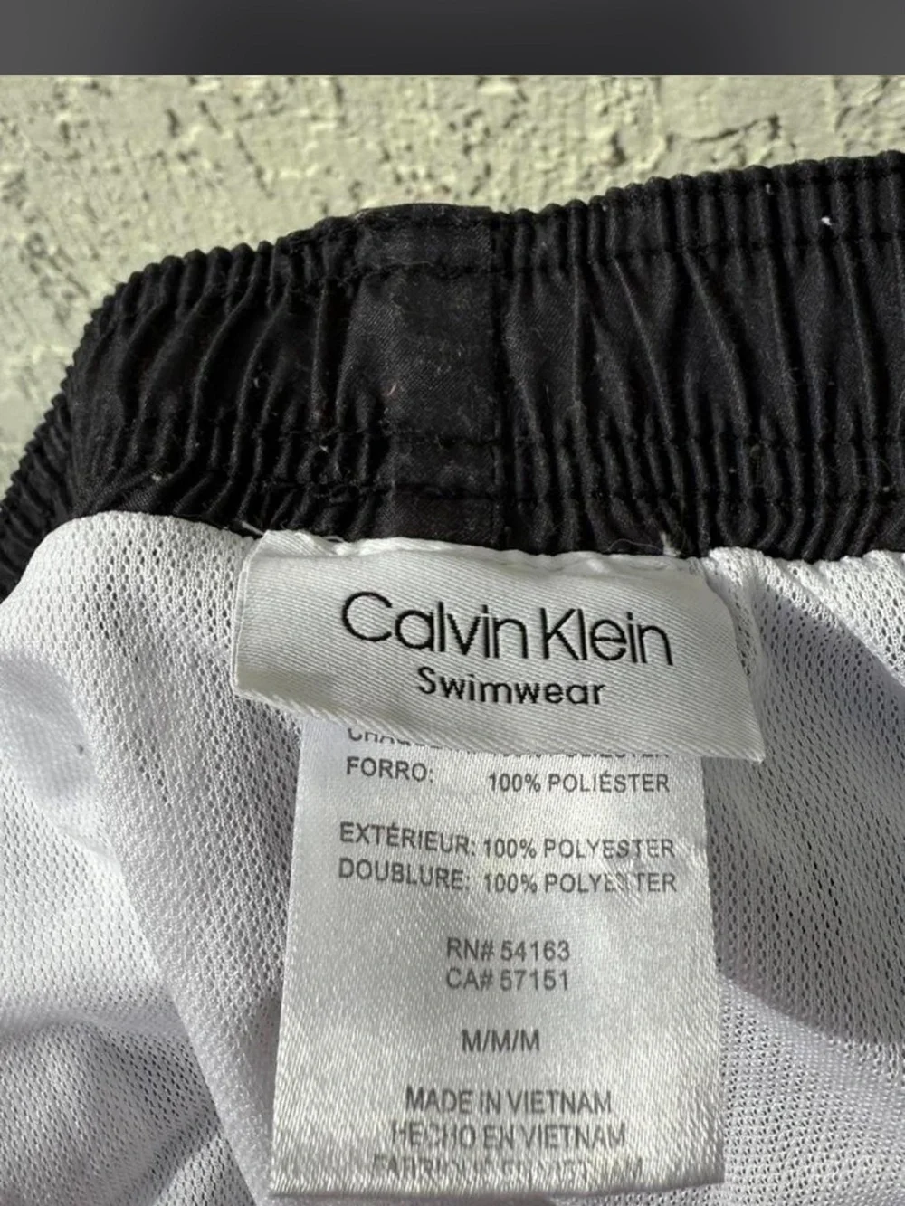 Calvin Klein Black to Light Gray Ombre Swim Shorts